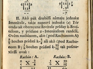 ARITHMETIKA HORVATSZKA… Mijo Šilobod-Bolšić Zagreb, 1758.